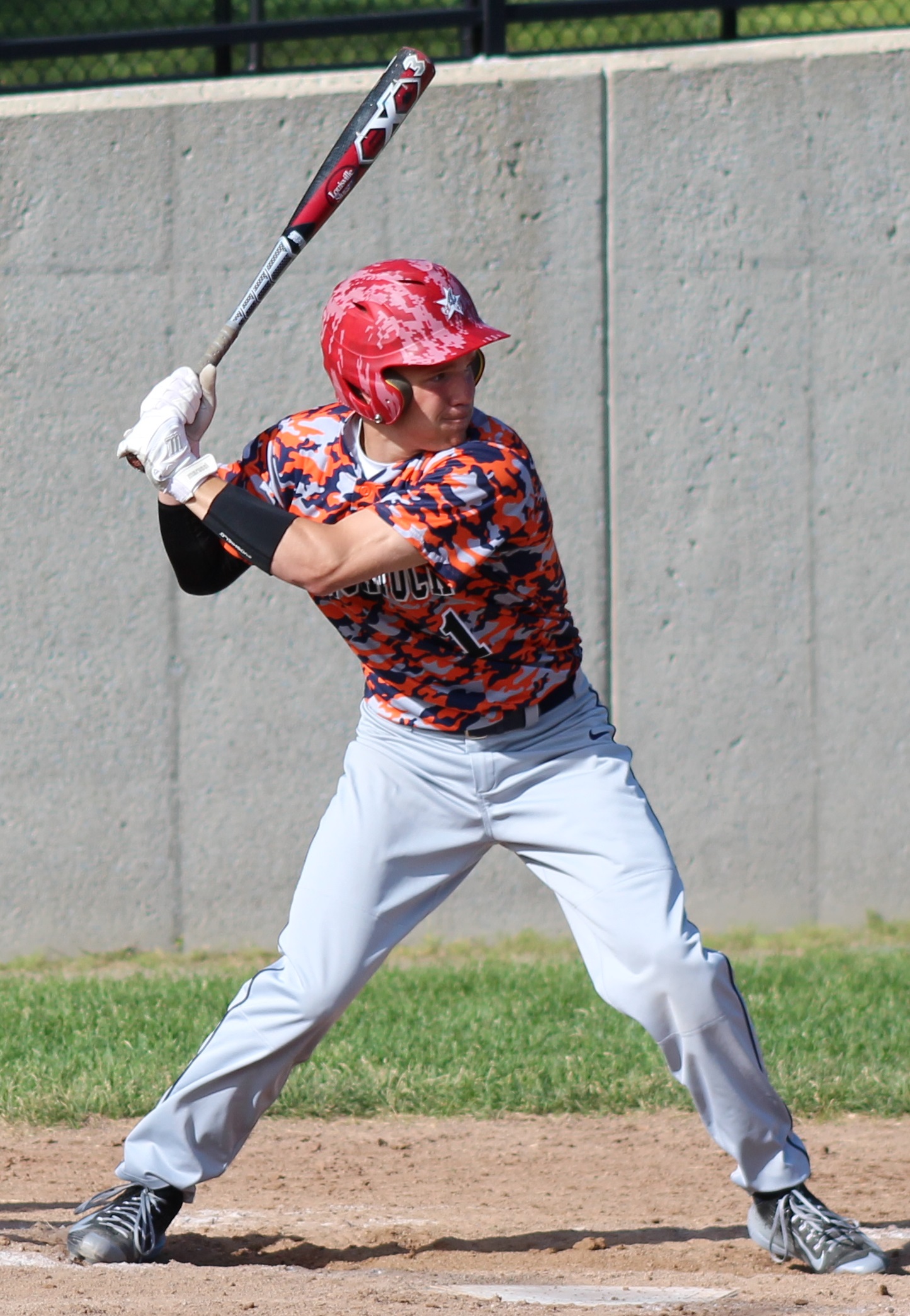 Blake Dunn hitting