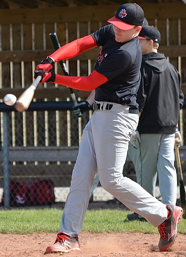 Jameson Hart hitting